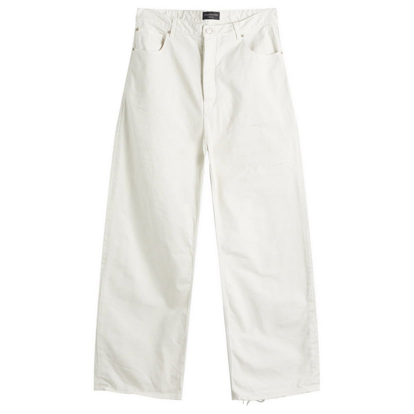 Byxor Balenciaga Balenciaga Loose Fit Jeans, Size Large Vit | 786468-TJW94-9000