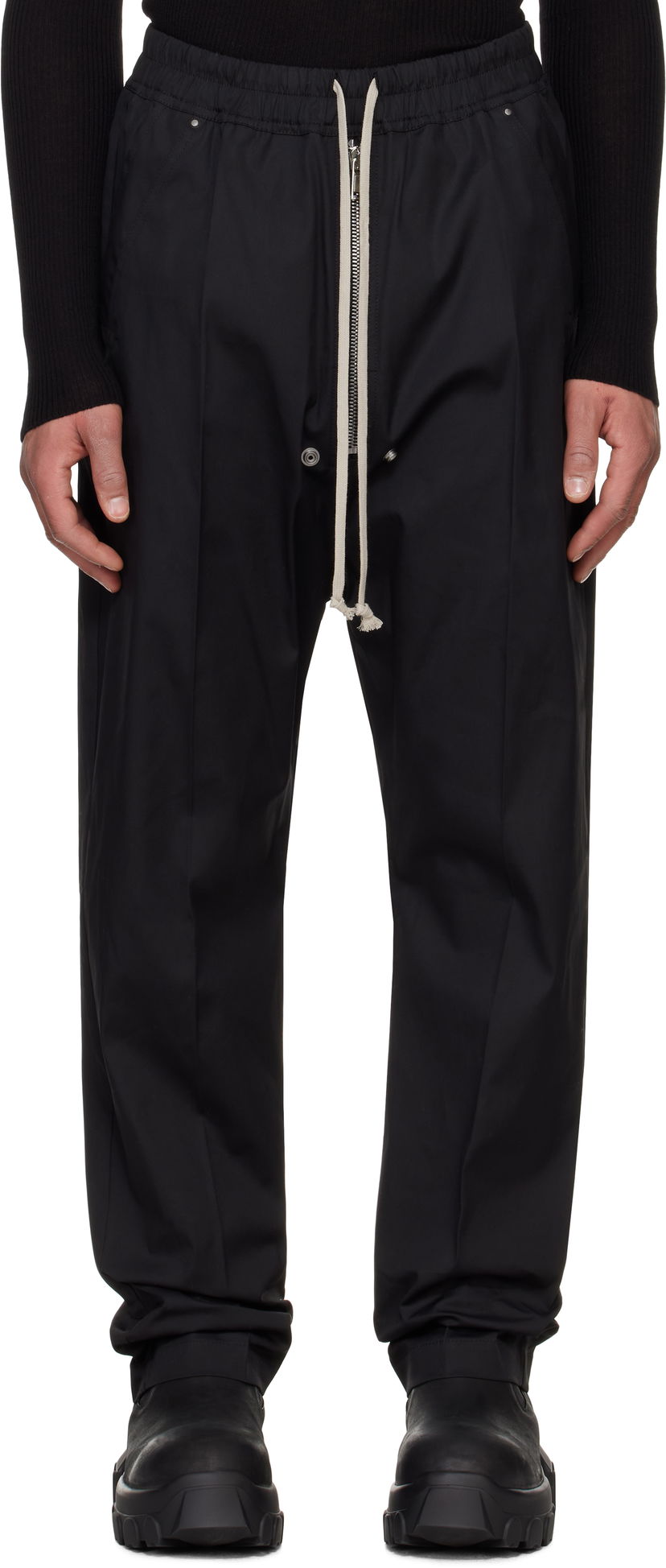 Byxor Rick Owens Rick Owens Hollywood Bela Trousers Svart | RU01E5361 TE