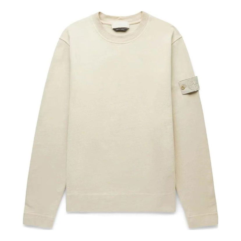 Sweater Stone Island Stone Island Men's Ghost Crewneck Sweatshirt Beige | 7815611F3-V0090