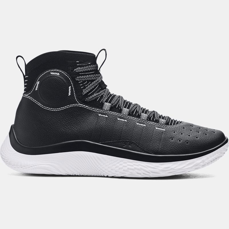 Basketboll Under Armour Unisex Curry 4 FloTro Basketballschuhe Schwarz / Halo Grau / Weiß 44.5 Svart | 3024861-001