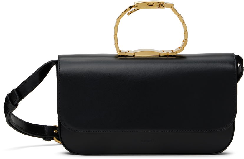 Handväska sacai Sacai Watch Belt Wide Bag Svart | S144-01