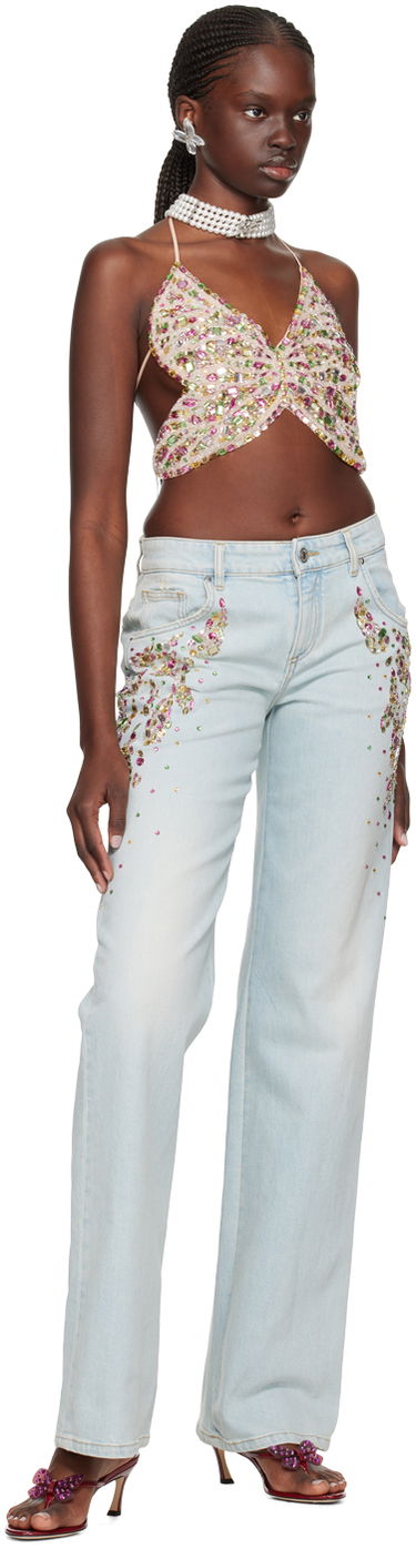 Linne Blumarine Blumarine Embellished Halter Top Flerfärgad | P422C265A, 3