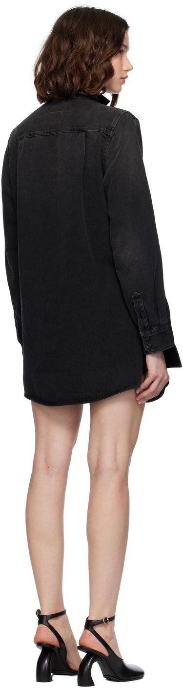 Klä Maison Margiela MM6 Maison Margiela Satin Mini Dress Svart | S52DA0069 MTN084, 2
