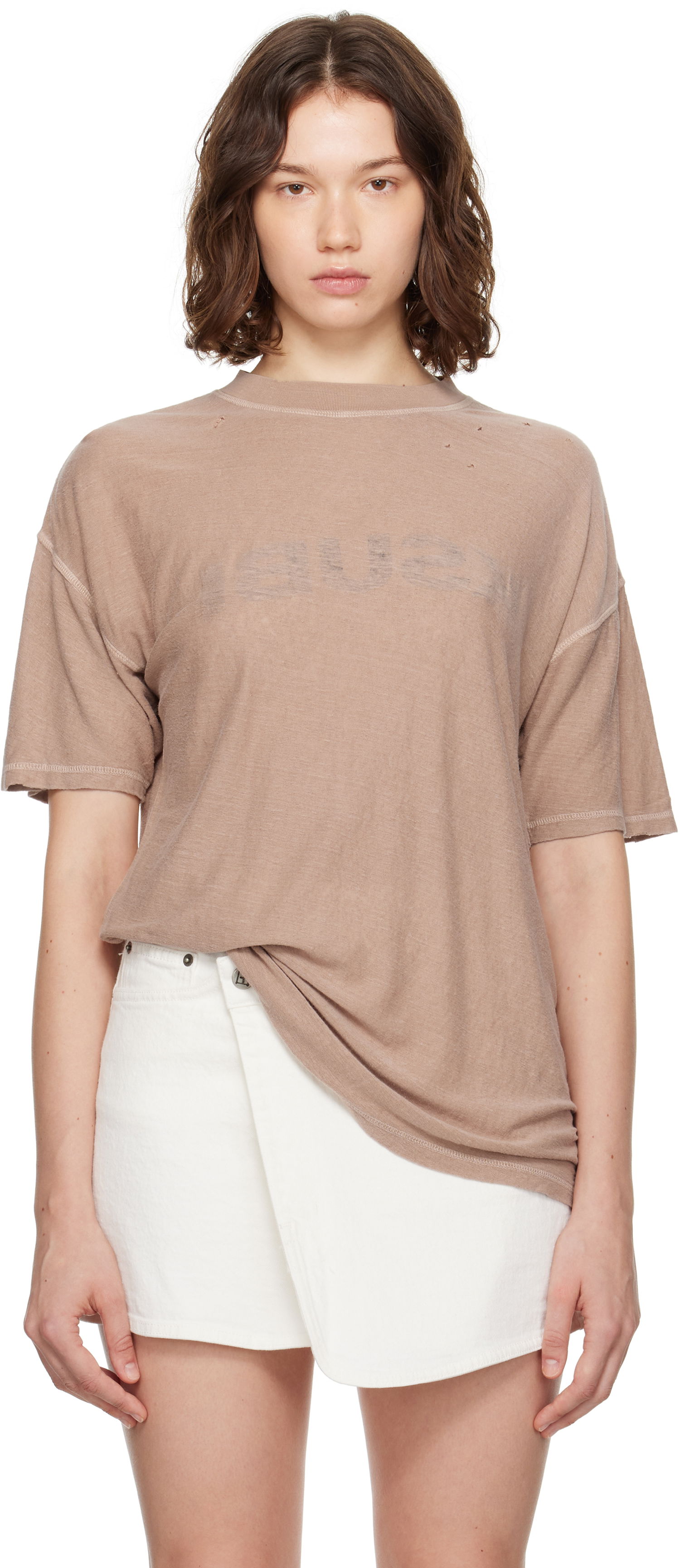 T-shirt Ksubi Ksubi Reverse It Oh G S/S T-Shirt Brun | WPF25TE022, 0