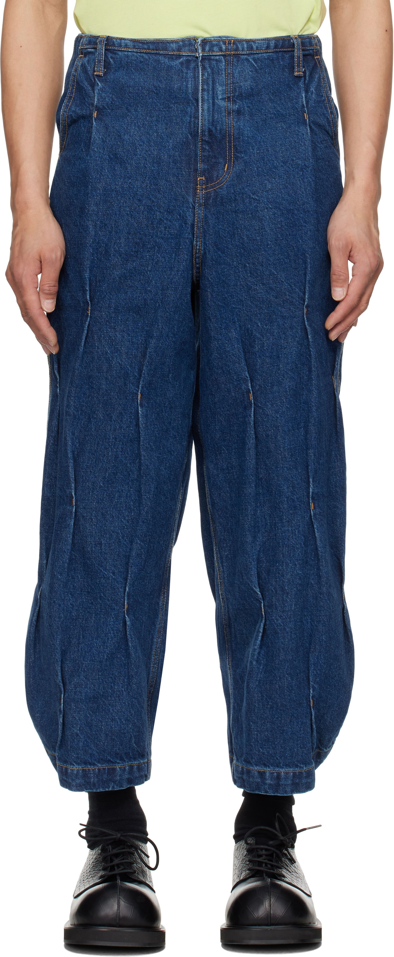 Jeans ADER ERROR ADER error 0103 Sculpted Denim Jeans Blå | BO01SSJE0103BL, 0