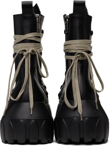 Sneakers och skor Rick Owens Rick Owens Hollywood Megalace Mega Tractor Boots Svart | RR01E5867 LCHW1, 1