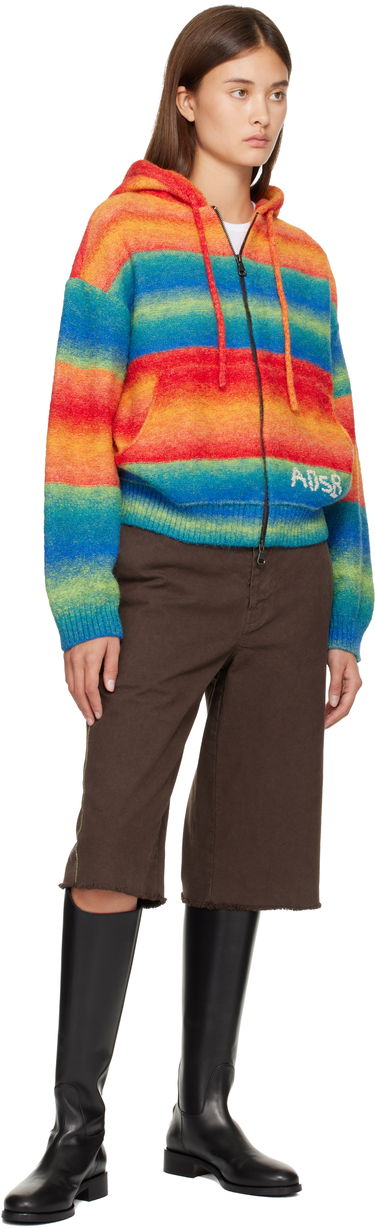 Sweatshirt Andersson Bell Full-Zip Striped Knit Hoodie with ADSB Embroidery Flerfärgad | atb1390u, 3