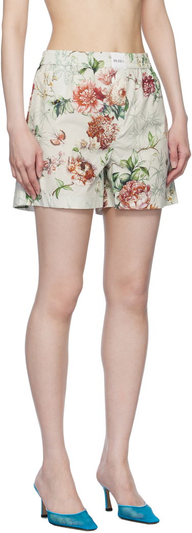 Boxare The Attico The Attico Floral Print Shorts Beige | 250WCQ00002 CCC053PR, 1