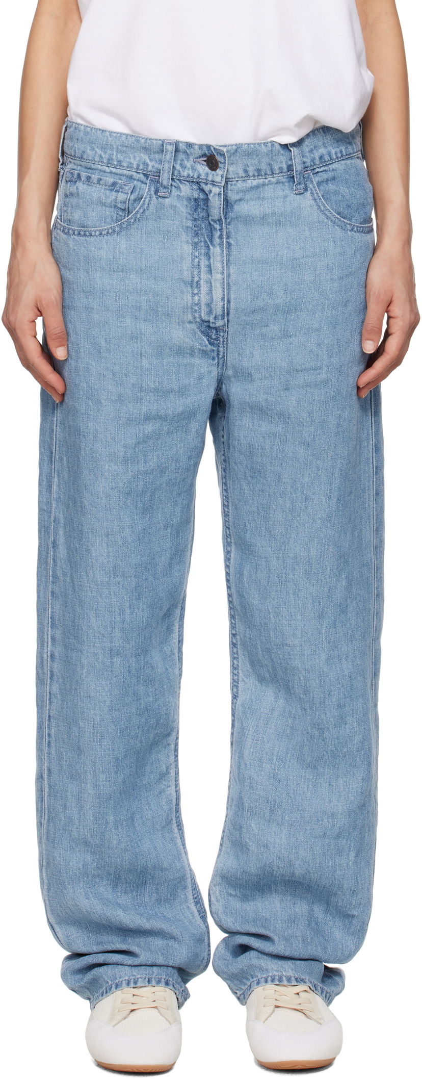 Jeans The Row The Row Tarley Wide Leg Jeans Blå | 8766-W3654