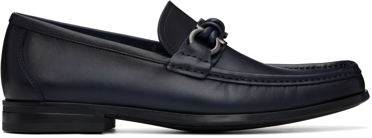 Sneakers och skor FERRAGAMO Salvatore Ferragamo Alain Loafers Mörkblå | 786869, 0