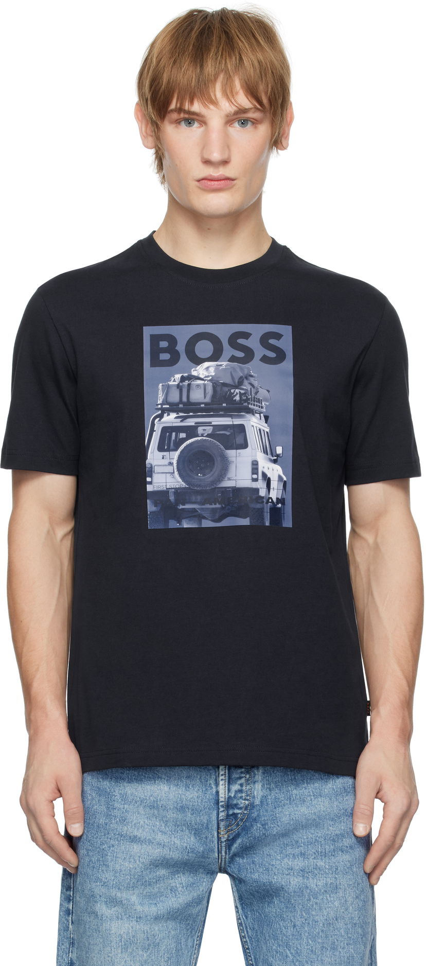 T-shirt BOSS Graphic T-Shirt Svart | 50535079