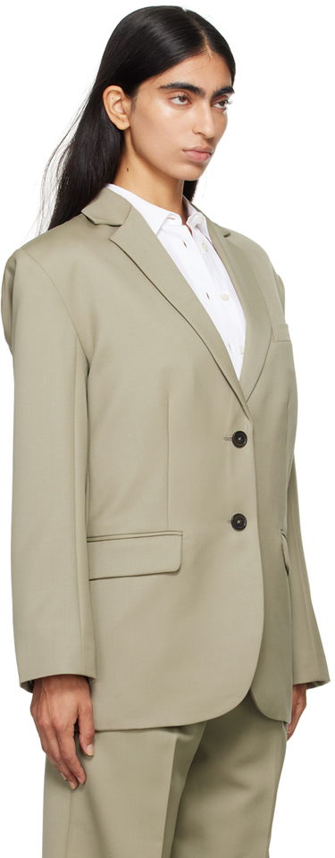 Rockar Anine Bing Quinn Single-Breasted Blazer Grön | A-01-7073-250, 4