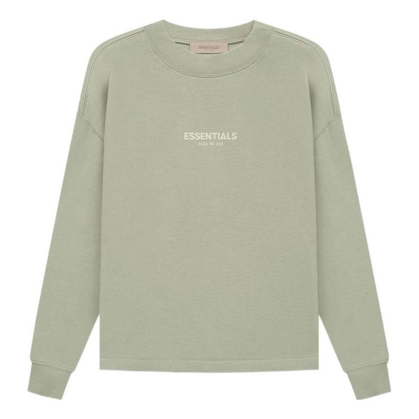Sweater Fear of God Essentials SS22 Relaxed Crewneck Grön | FOG-SS22-145