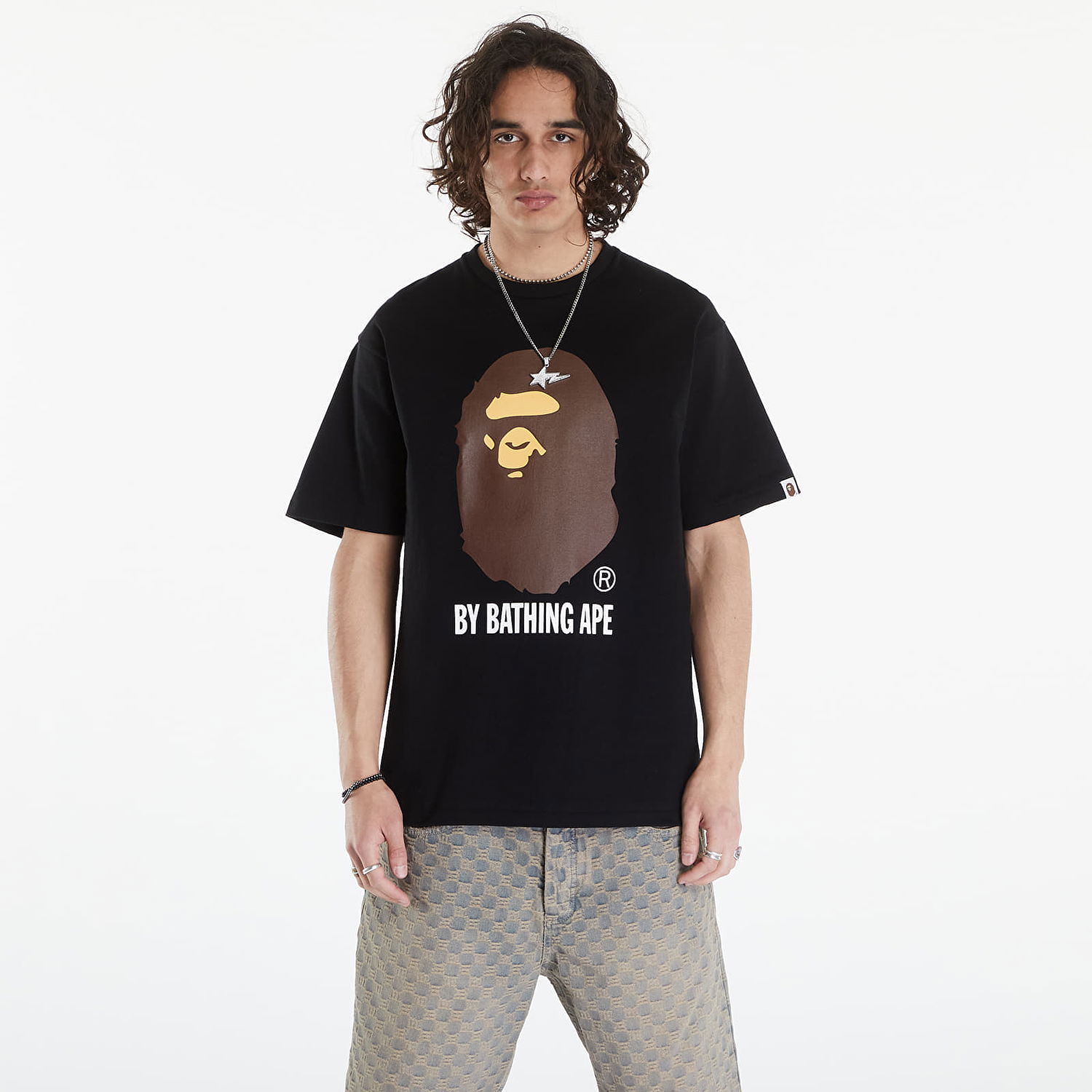T-shirt BAPE A BATHING APE By Bathing Ape Tee Black Svart | 001TEK301002M BLK, 0