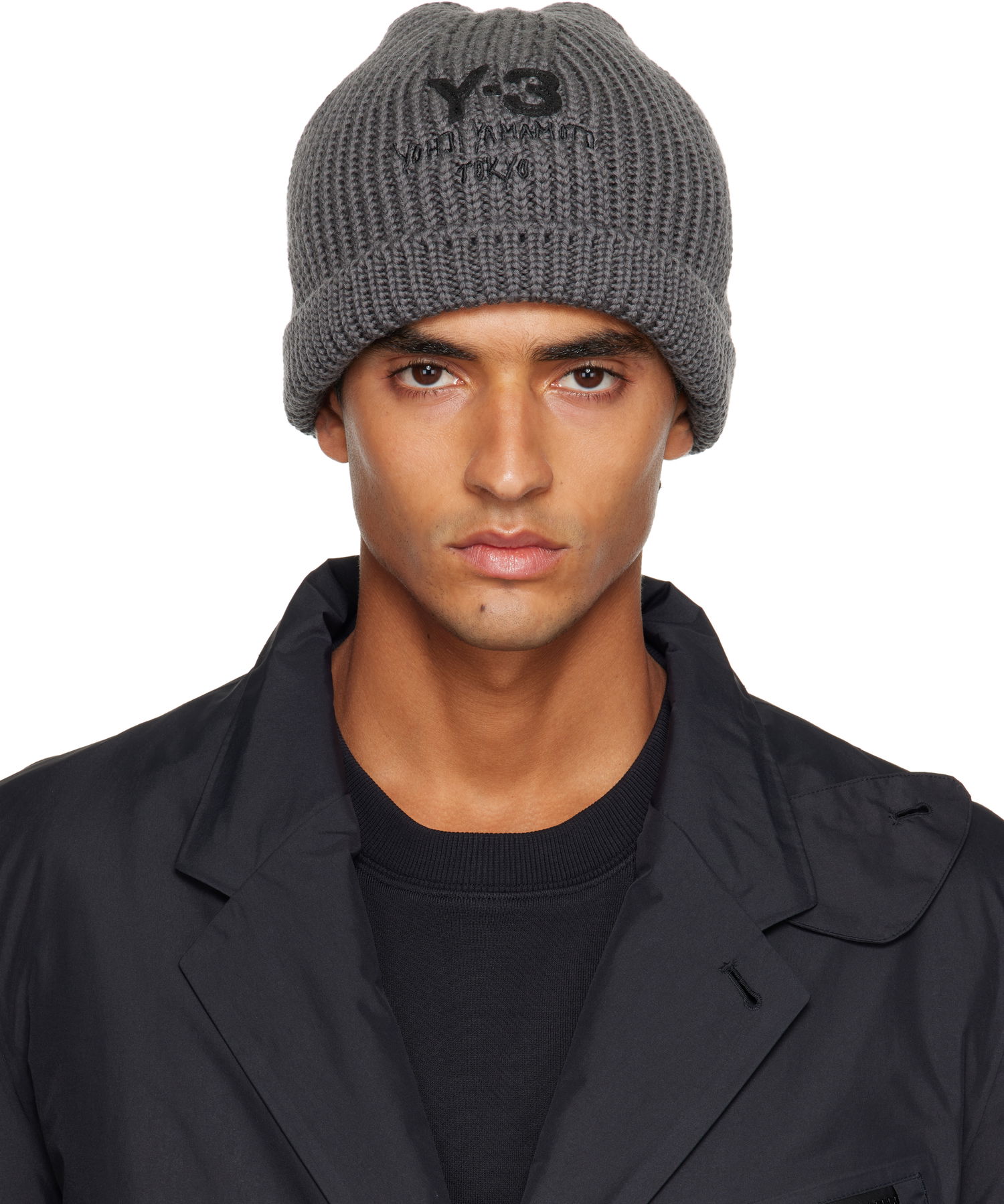 Mössa Y-3 Y-3 Chunky Knit Beanie Grå | JX8309, 0