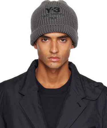 Mössa Y-3 Y-3 Chunky Knit Beanie Grå | JX8309, 0