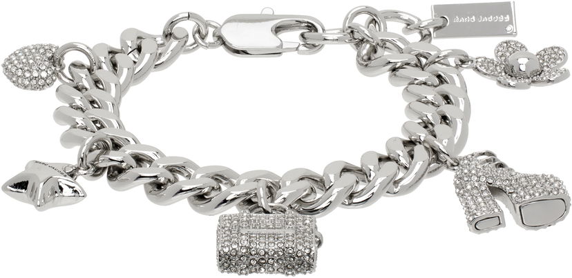 Armband Marc Jacobs Marc Jacobs The Pave Mini Icon Charm Bracelet Metallisk | 2R3JBR001J81