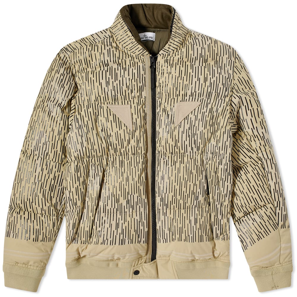 Pufferjacka Stone Island Reflective Rain Camo Down Bomber Jacket Flerfärgad | 7515433E1-V0091, 0