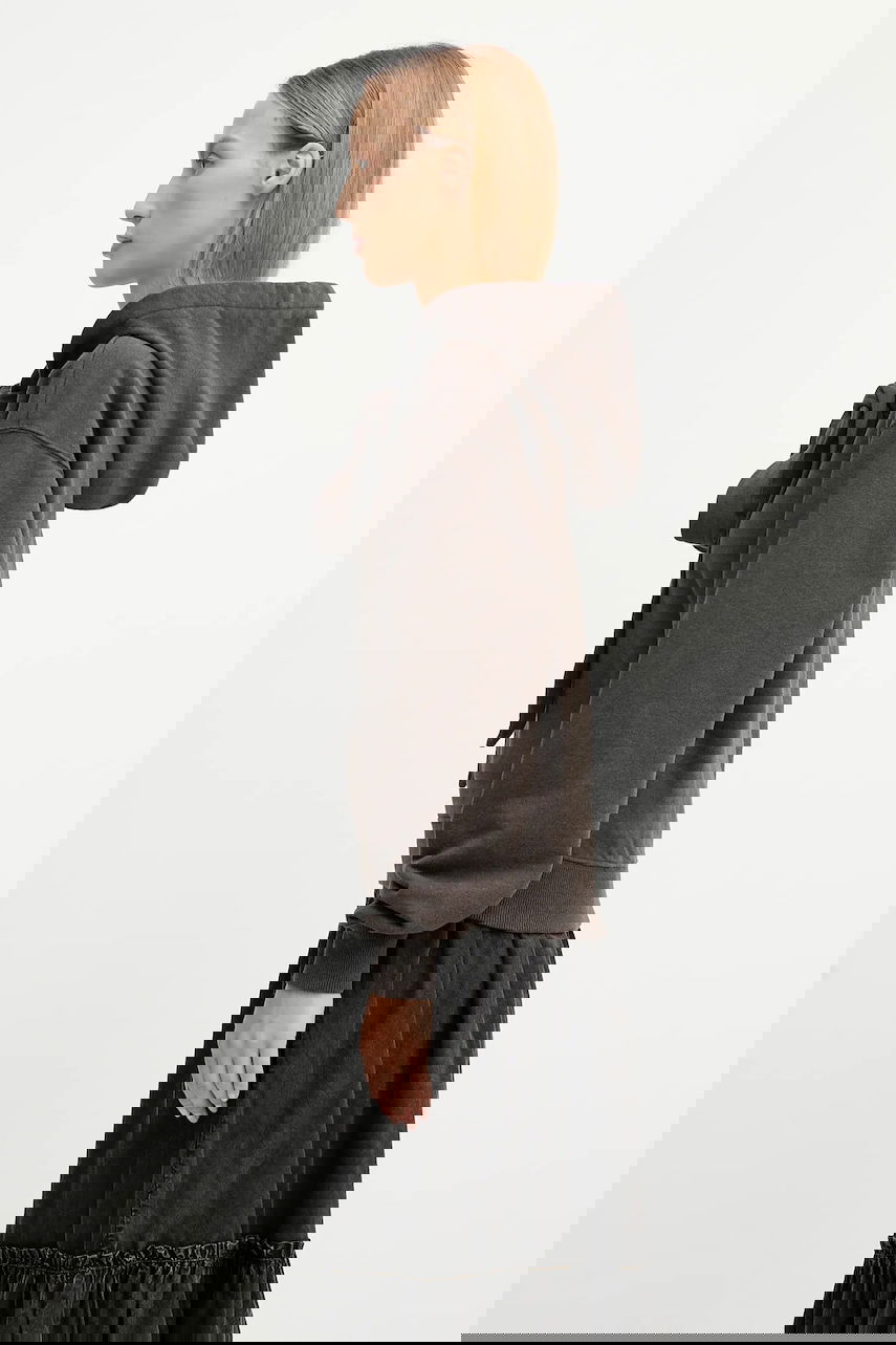 Sweatshirt JW Anderson JW Anderson Tied Bow Hoodie Brun | JW0244.PG1719, 1