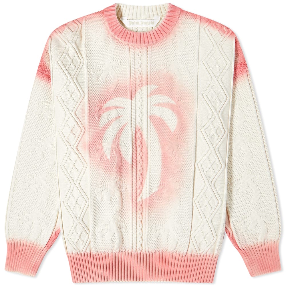 Sweater Palm Angels Sprayed Palm Fishermans Jumper Flerfärgad | PWHE042S23KNI0010330, 0