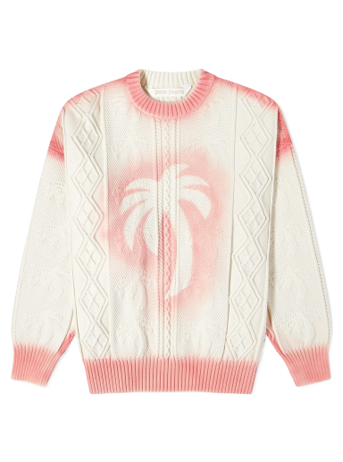 Sweater Palm Angels Sprayed Palm Fishermans Jumper Flerfärgad | PWHE042S23KNI0010330