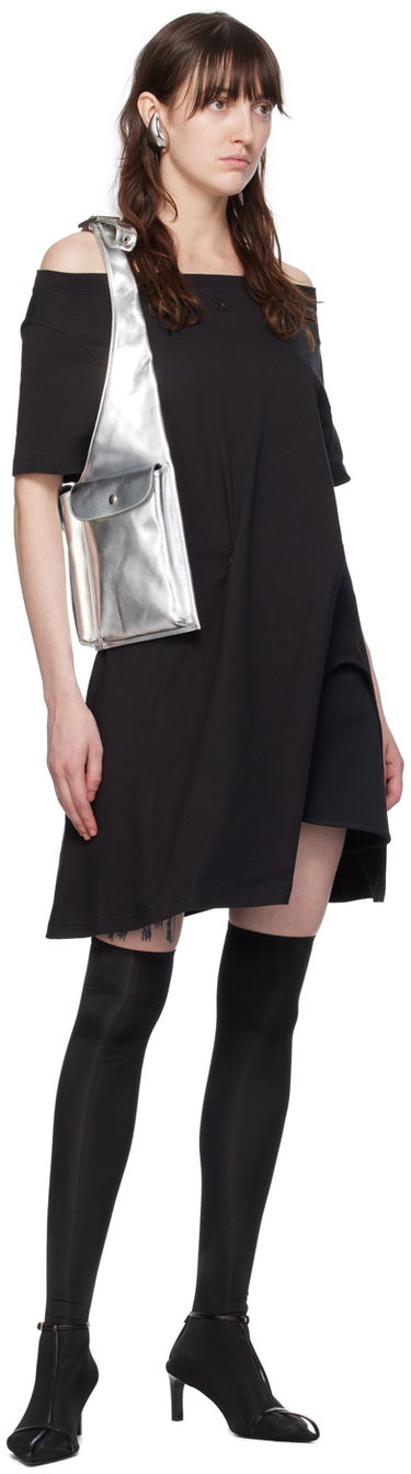 Kjol Courrèges Ellipse Black Scuba Mini Skirt Svart | 224CJU171PL0007, 3