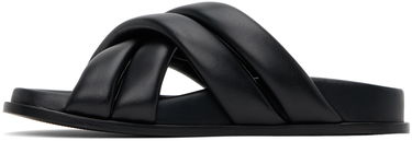 Sneakers och skor Anine Bing Lizzie Padded Leather Slides Svart | A-14-4028-007, 2