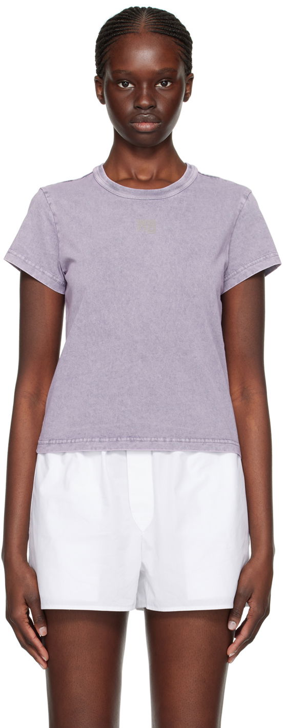 T-shirt Alexander Wang Alexander Wang Faded T-Shirt Purpur | 4CC3221358