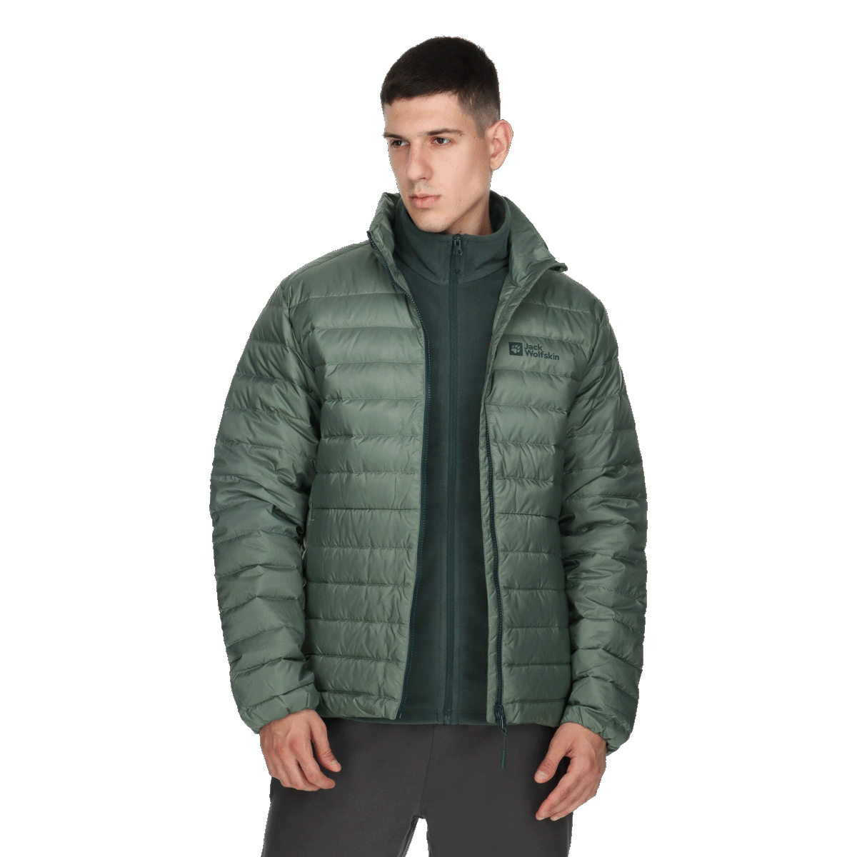 Pufferjacka Jack Wolfskin PILVI Down Jacket Grön | 1207701-4311, 0