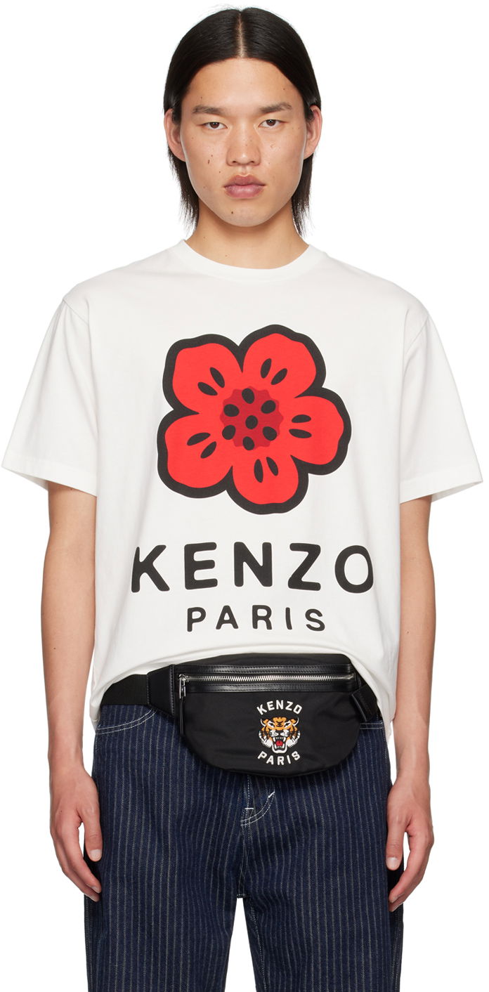 T-shirt KENZO White Paris Boke Flower T-Shirt Vit | FE65TS4754SO, 0
