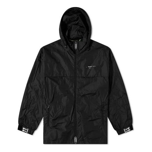 Vindjacka Off-White Arrows Modern Street Trench Coat Svart | OMEB014R20G450211001