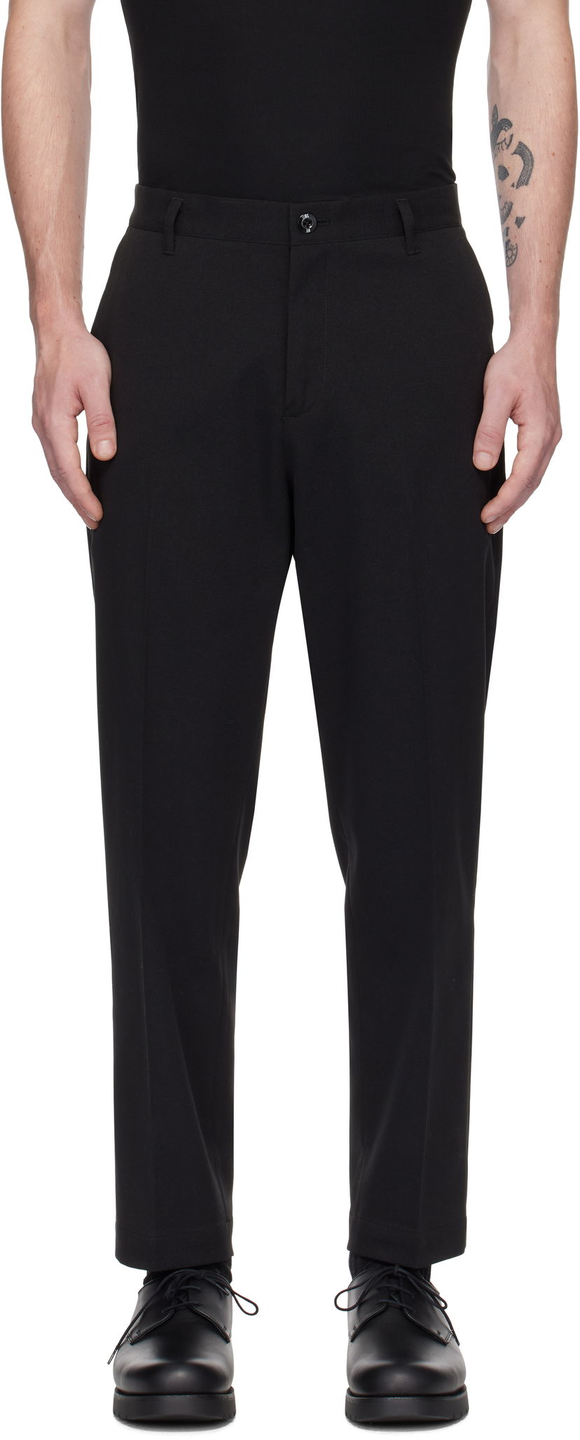 Byxor Neighborhood Ankle Trousers Svart | 242ZANH-PTM02