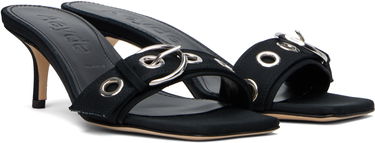 Skovård Aeyde Aeyde Ilvy Eyelet Grosgrain Mules Svart | A11-HS-GAIS55TB188-SS25-800-069, 3