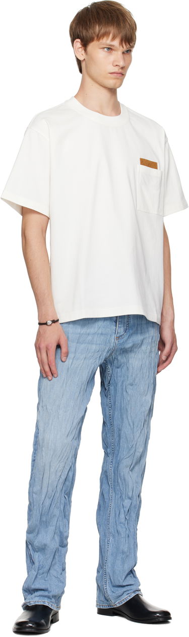 T-shirt Bottega Veneta Bottega Veneta Pima Cotton Jersey T-Shirt with Pocket Vit | 838924V4N509071, 3