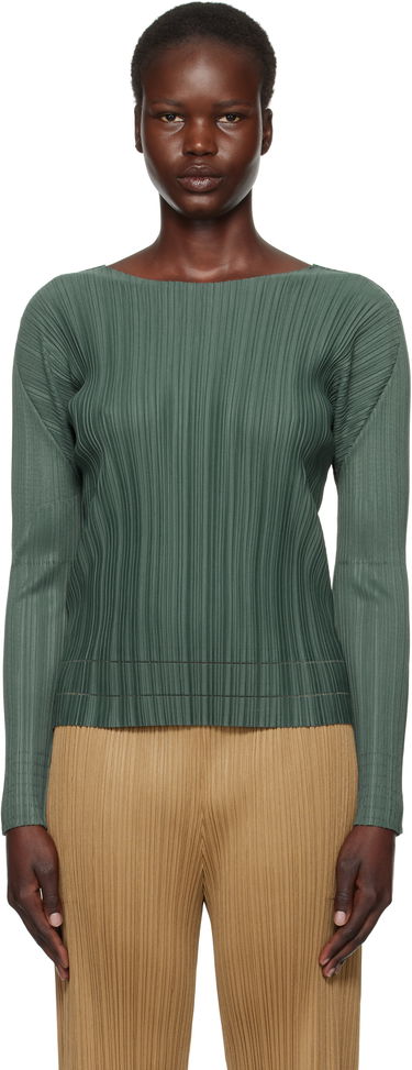 Sweater Pleats Please Issey Miyake Issey Miyake Pleats Please Soft Pleats Top Grön | PP48JK932, 0
