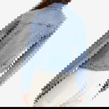 Jacka Dickies Women's Slim Denim Jacket Blå | DK0A4ZANK211, 3