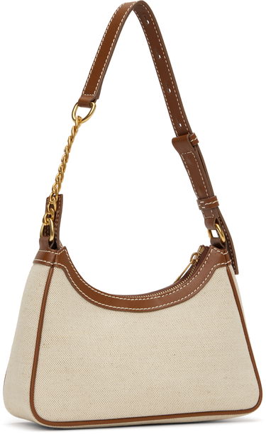 Handväska Balmain Balmain B-Army Canvas Hobo Bag Beige | EN1BT743TCFE, 2