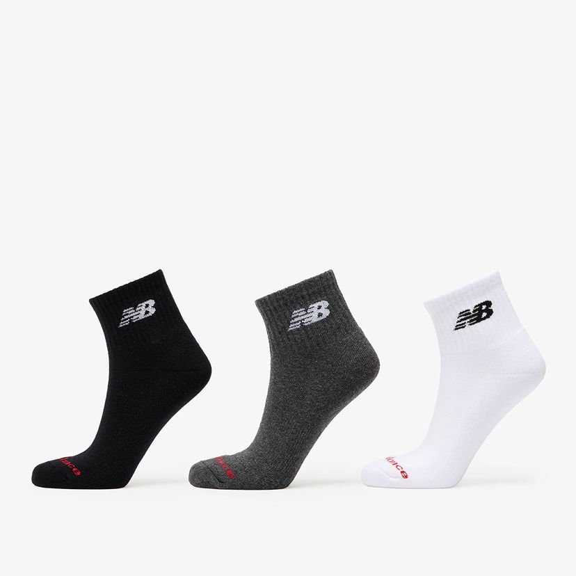 Strumpor New Balance Everyday Ankle Socks 3-Pack Vit | LAS51303WM