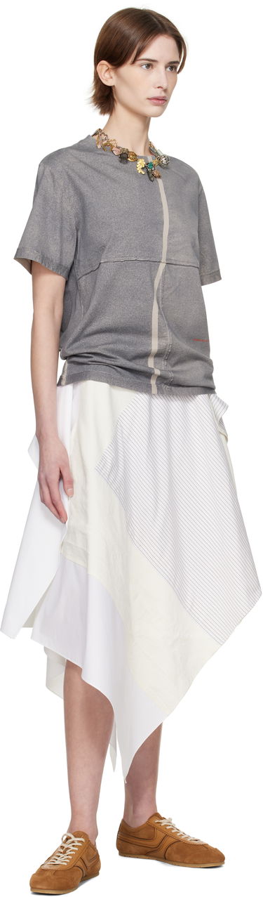 T-shirt Eckhaus Latta Eckhaus Latta Lapped T-Shirt Grå | 301-EL-PS25-S -, 3