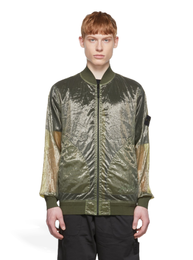 Bomberjacka Stone Island Nylon Bomber Jacket Grön | 7615433Q2