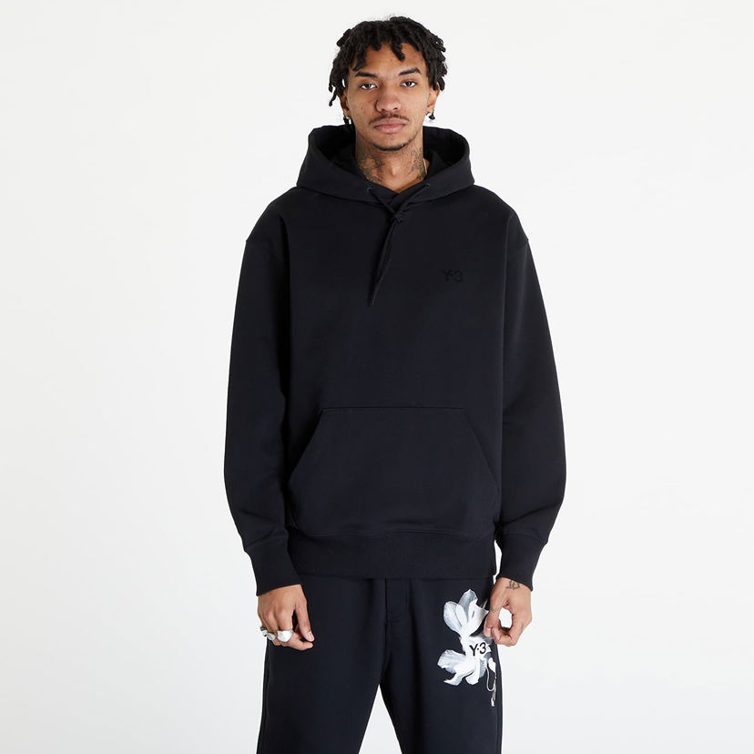 Sweatshirt Y-3 French Terry Hoodie Black Svart | IV5584
