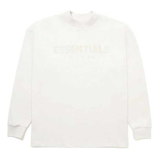 Sweater Fear of God Essentials Long Sleeve Logo T-Shirt Vit | 125BT212090F, 0