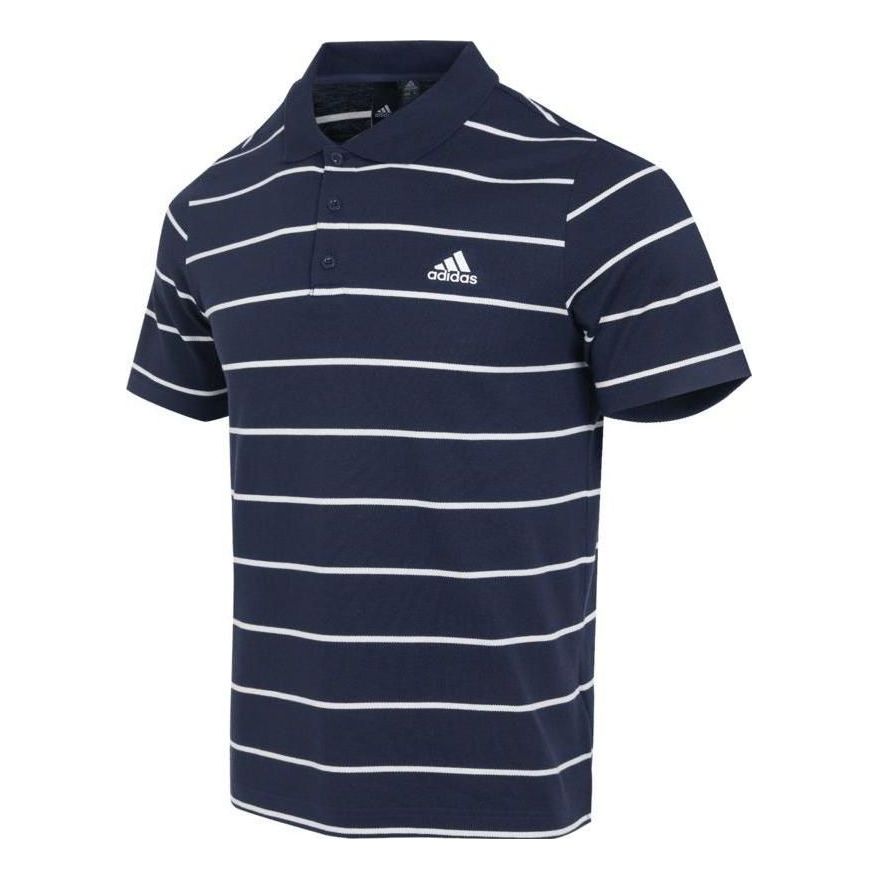 Polotröja adidas Originals Striped Polo Shirt Blå | IA8164, 0