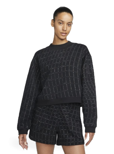 Sweatshirt Nike Yoga Therma-FIT Luxe Crew-neck Sweatshirt Svart | DV4317-010