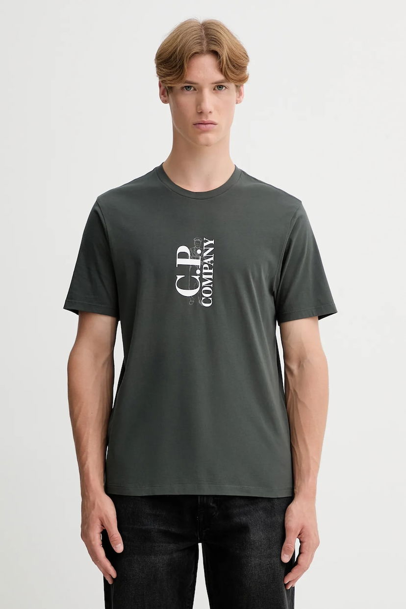 T-shirt C.P. Company C.P. Company T-Shirt with Print Grön | 19CMTS091A005100W