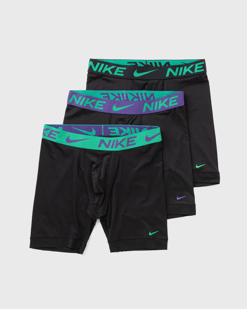 Boxare Nike Micro Boxer Brief Long 3-Pack Svart | 0000KE1158U9M