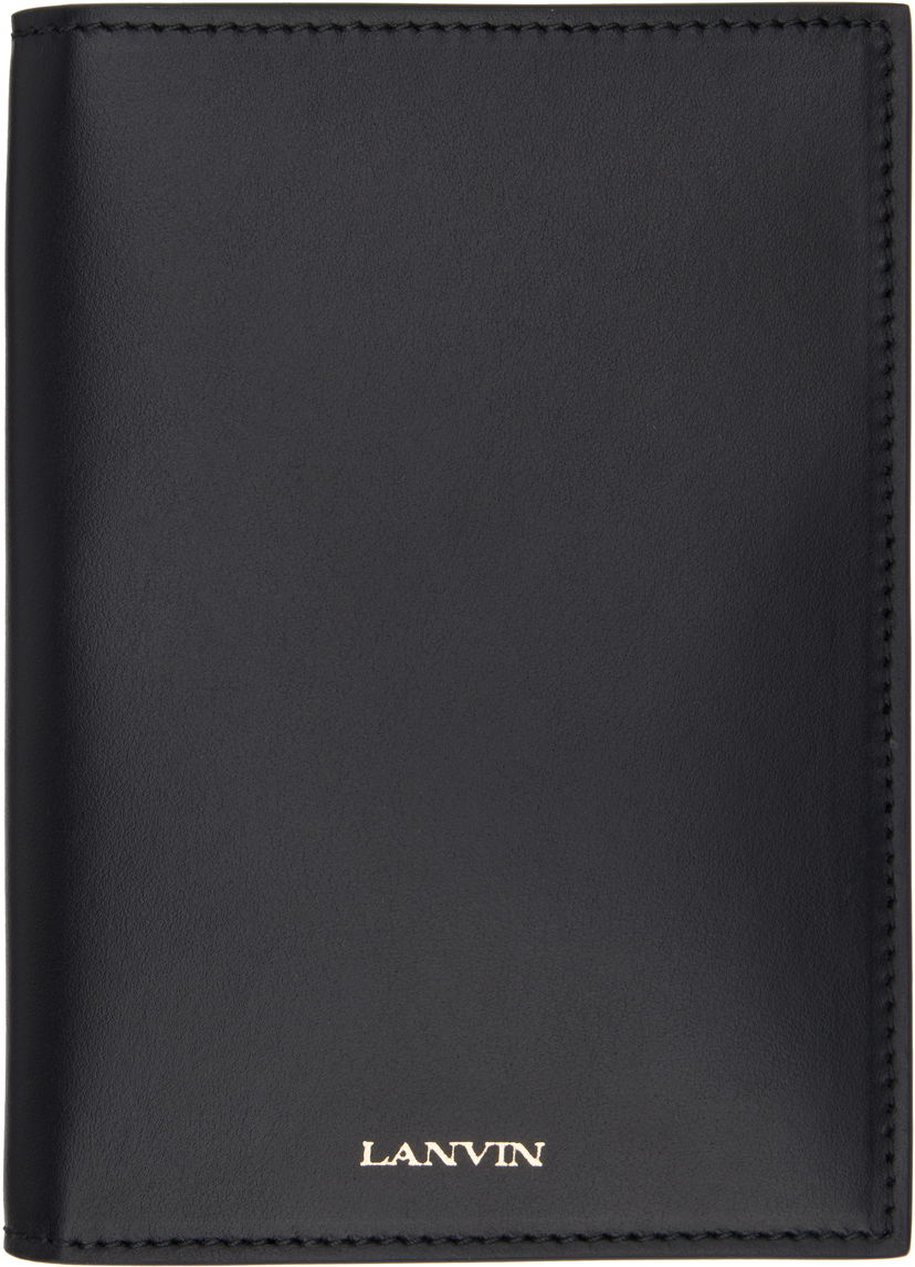 Plånbok LANVIN Lanvin Calfskin Passport Holder Svart | LW-SLSYPH-SMLE-P25