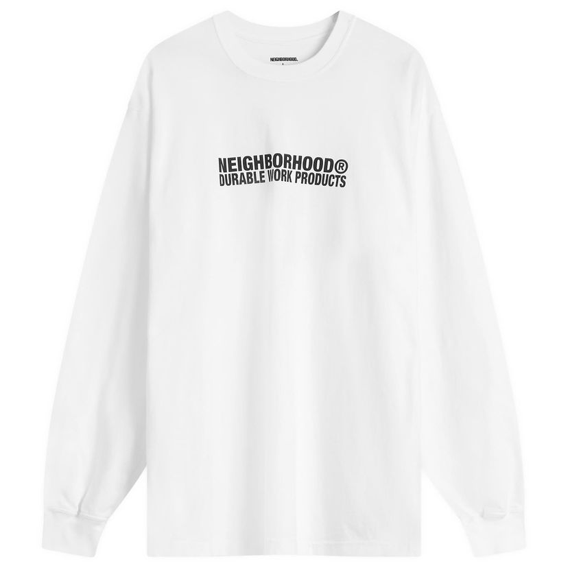 T-shirt Neighborhood LS-2 Long Sleeve T-Shirt, Size Large Vit | 251PCNH-LT02-WHT