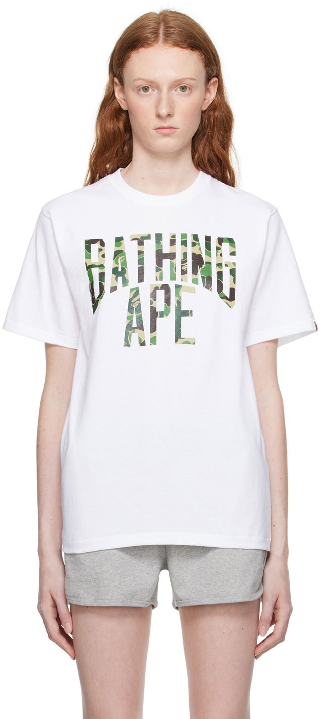 T-shirt BAPE ABC Camo NYC T-Shirt Vit | 001TEJ301009M, 0