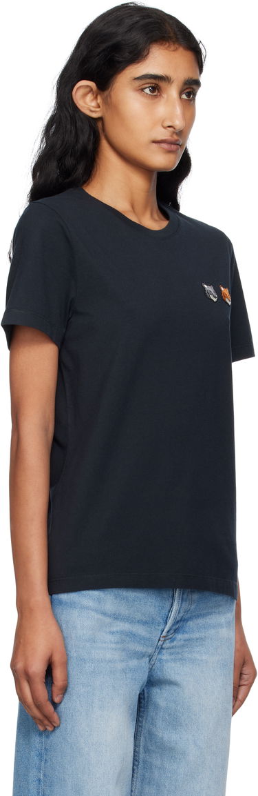 T-shirt MAISON KITSUNÉ Maison Kitsuné Double Fox Head T-Shirt Svart | OW011CFKJ0008, 1
